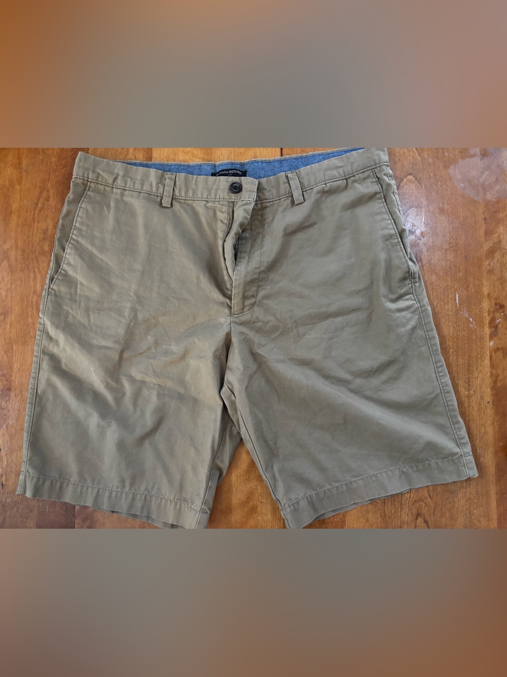Men's Khaki Cotton Shorts - Classic Casual BANANA REPUBLIC